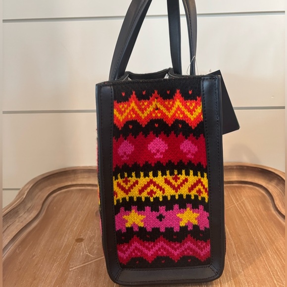 Kate Spade Manhattan Carnival Fair Isle Small Tote NWT - Picture 11 of 14